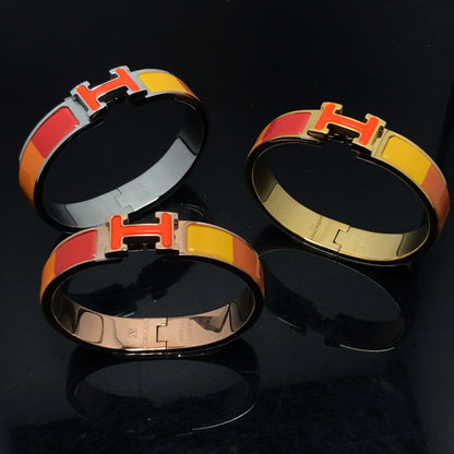 [Glitter Jewelry]H BRACELET ORANGE RAINBOW CERAMIC