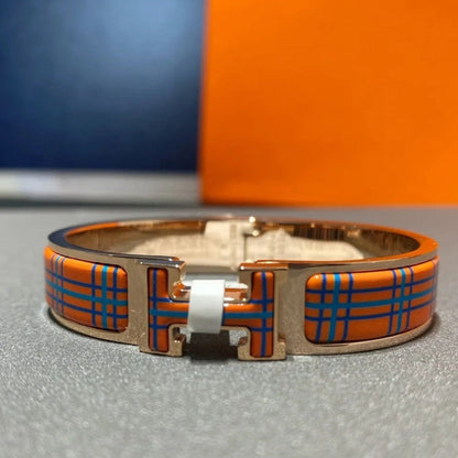 [Glitter Jewelry]H TARTAN BRACELET 12MM