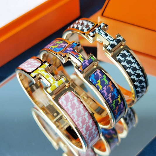 [グリッタージュエリー]Hホースブレスレット 12mm