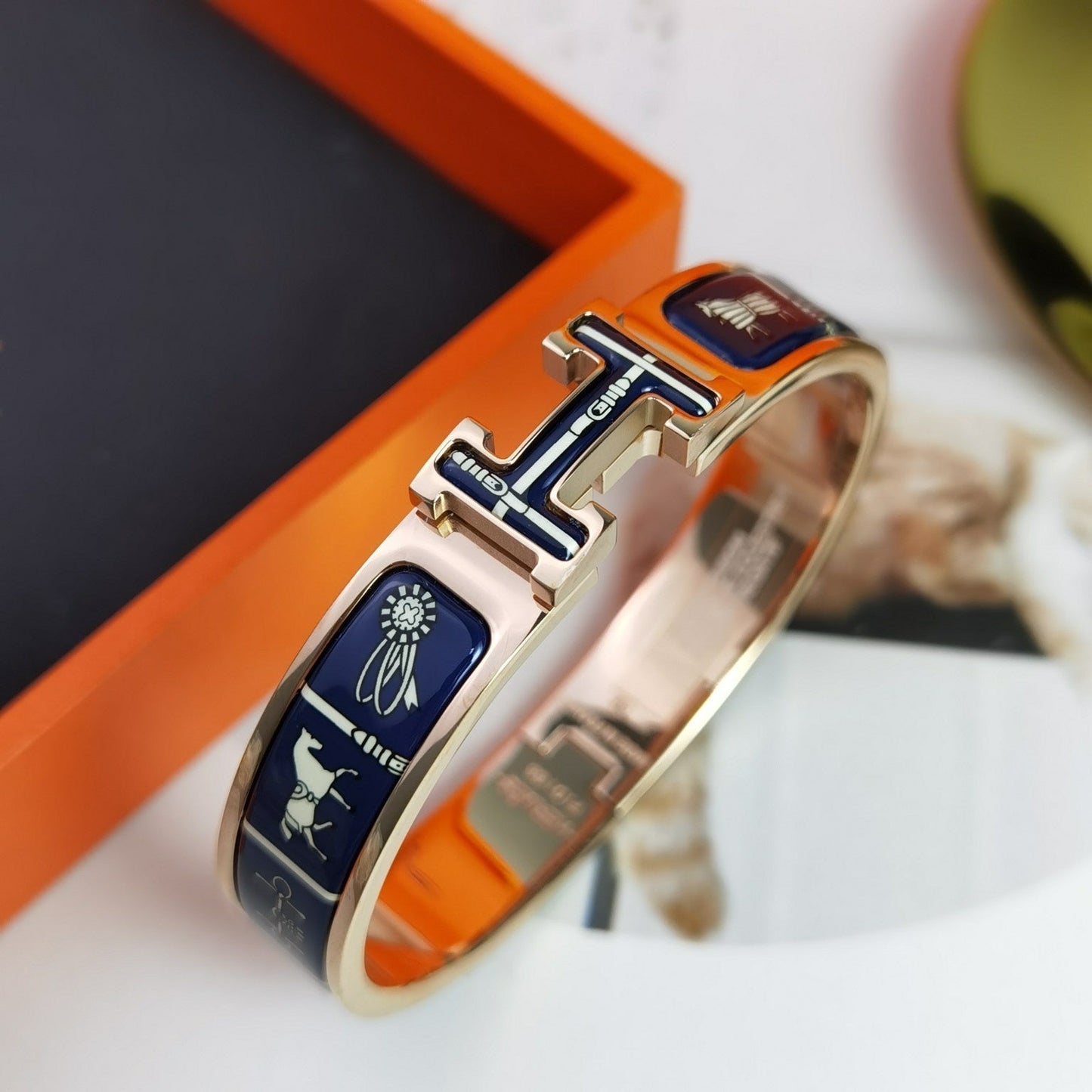 [Glitter Jewelry]H COUVERTURES DARK BLUE BRACELET