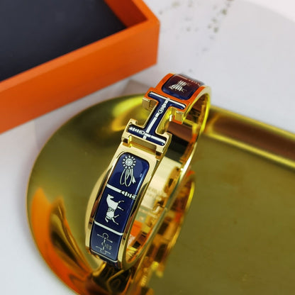 [Glitter Jewelry]H COUVERTURES DARK BLUE BRACELET