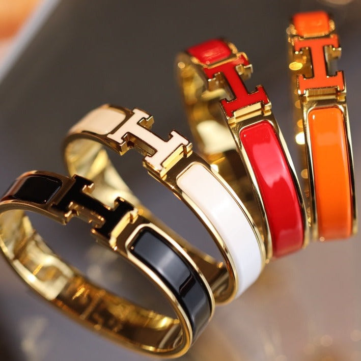 [Glitter Jewelry]H BRACELET 12MM GOLD