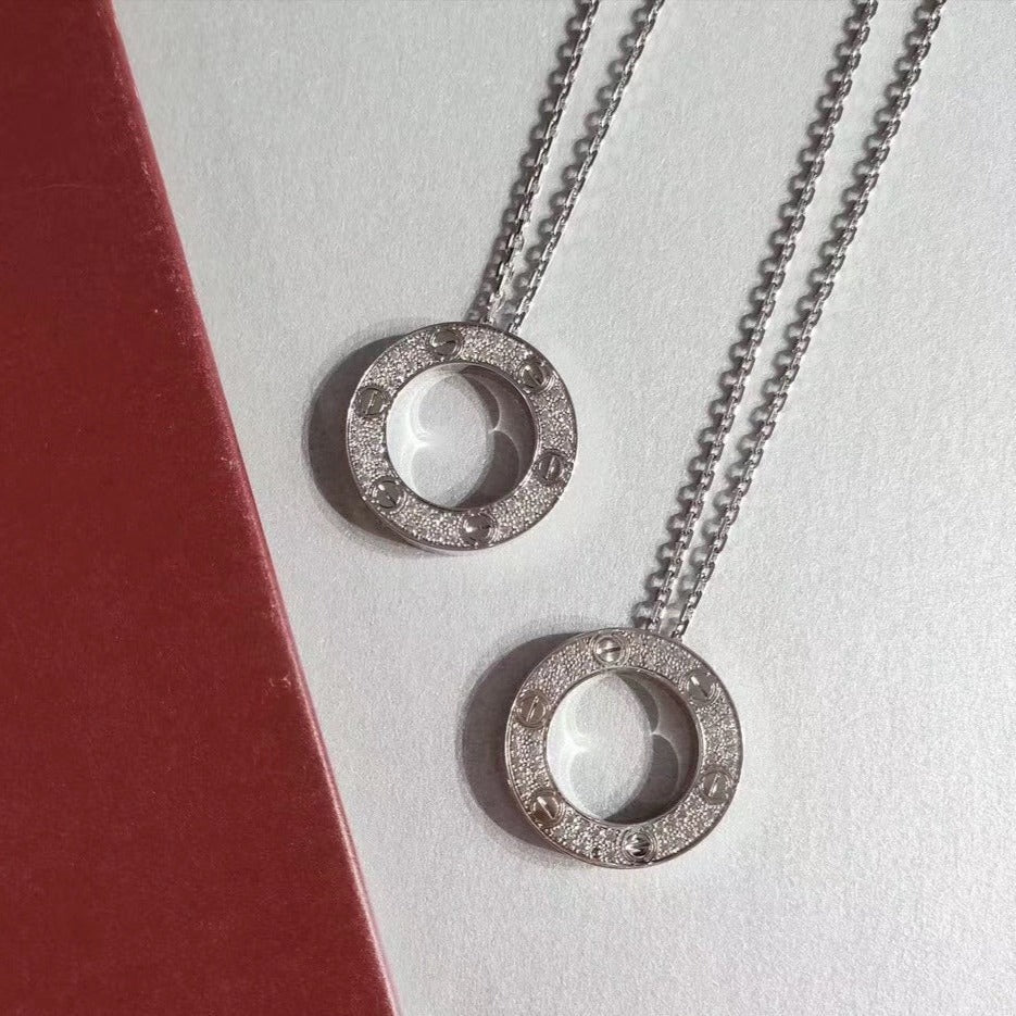 [Glitter Jewelry]LOVE NECKLACE ADJUSTABLE SILVER