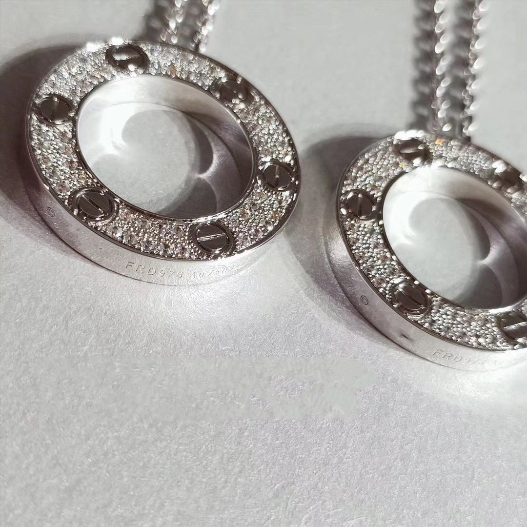 [Glitter Jewelry]LOVE NECKLACE ADJUSTABLE SILVER