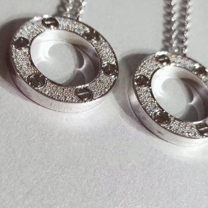 [Glitter Jewelry]LOVE NECKLACE ADJUSTABLE SILVER