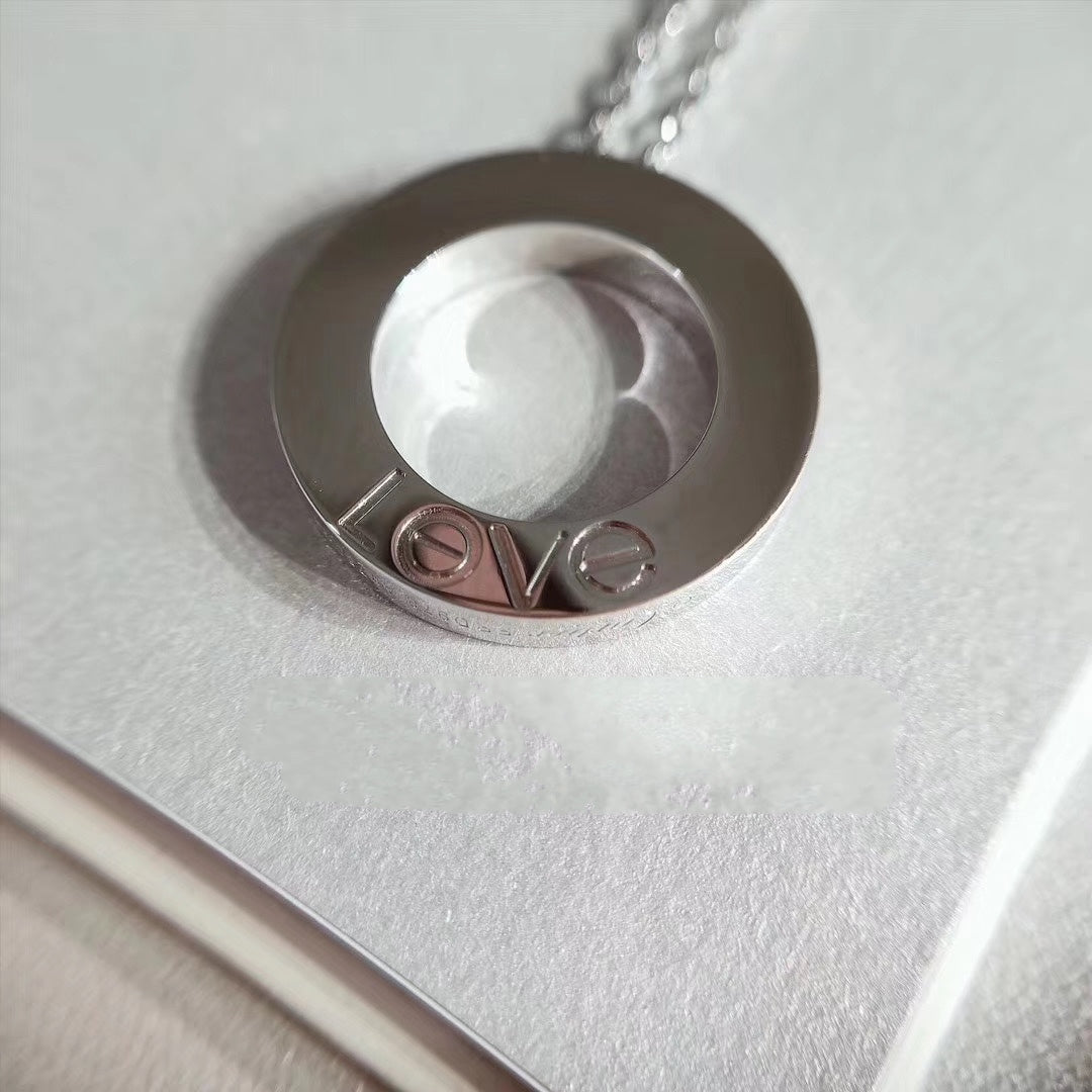 [Glitter Jewelry]LOVE NECKLACE ADJUSTABLE SILVER