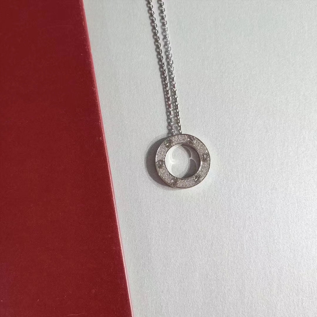 [Glitter Jewelry]LOVE NECKLACE ADJUSTABLE SILVER