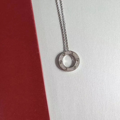 [Glitter Jewelry]LOVE NECKLACE ADJUSTABLE SILVER