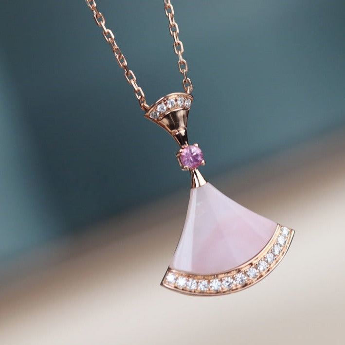 [Glitter Jewelry]DREAM NECKLACE PINK MOP DIAMOND