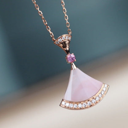 [Glitter Jewelry]DREAM NECKLACE PINK MOP DIAMOND