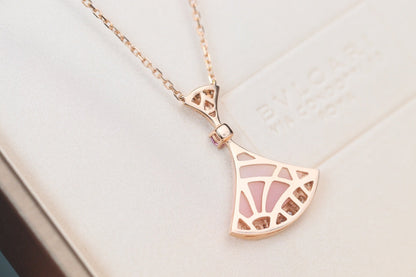 [Glitter Jewelry]DREAM NECKLACE PINK MOP DIAMOND