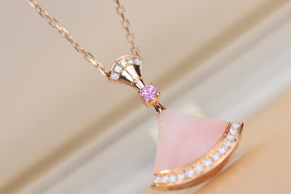 [Glitter Jewelry]DREAM NECKLACE PINK MOP DIAMOND