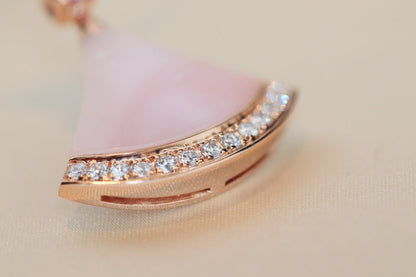 [Glitter Jewelry]DREAM NECKLACE PINK MOP DIAMOND