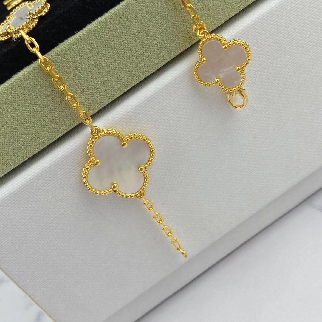 [Glitter Jewelry]MAGIC CLOVER MOP GOLD BRACELET 5 MOTIFS