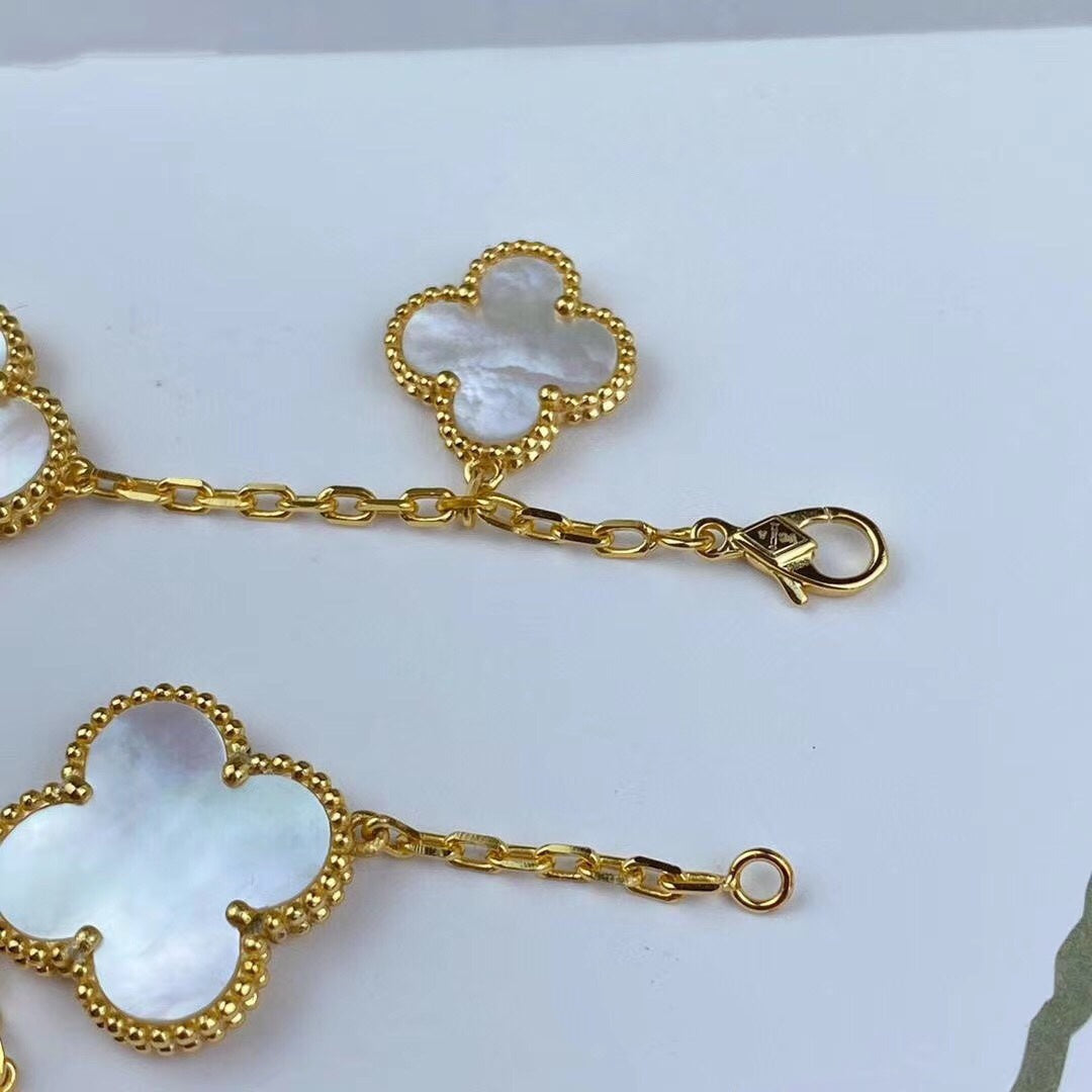 [Glitter Jewelry]MAGIC CLOVER MOP GOLD BRACELET 5 MOTIFS
