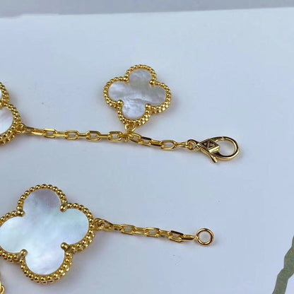 [Glitter Jewelry]MAGIC CLOVER MOP GOLD BRACELET 5 MOTIFS