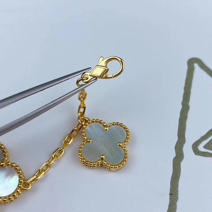 [Glitter Jewelry]MAGIC CLOVER MOP GOLD BRACELET 5 MOTIFS