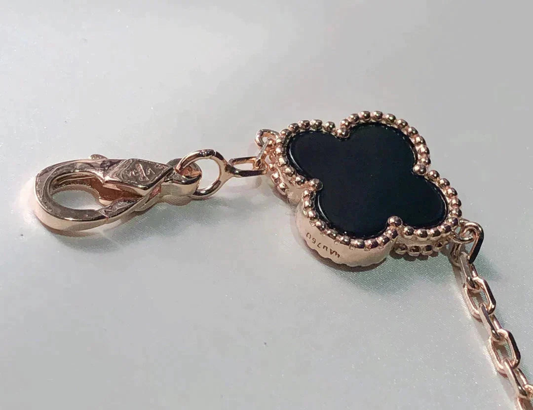 [Glitter Jewelry]CLOVER 5 MOTIFS MULTICOLOR  BRACELET