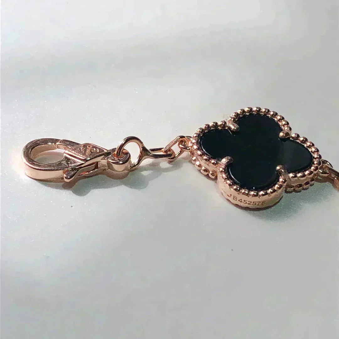 [Glitter Jewelry]CLOVER 5 MOTIFS MULTICOLOR  BRACELET