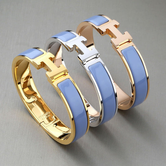 [グリッタージュエリー]Hブレスレット ロマンティックブルー 12mm