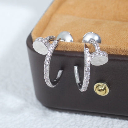 [グリッタージュエリー]JUSTE イヤリング 12.75mm シルバー ダイヤモンド