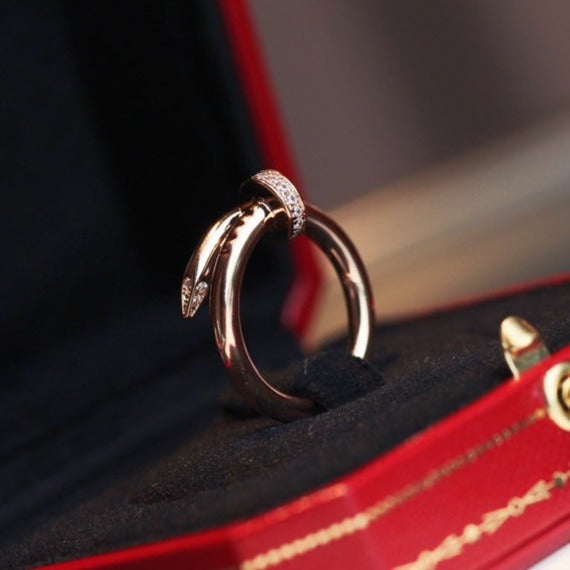 [Glitter Jewelry]JUSTE RING 2.65MM PINK GOLD DIAMOND
