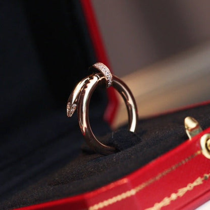 [Glitter Jewelry]JUSTE RING 2.65MM PINK GOLD DIAMOND