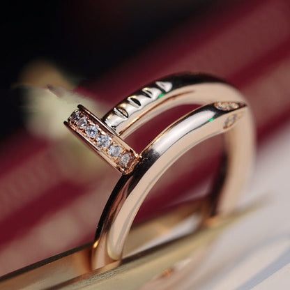 [Glitter Jewelry]JUSTE RING 2.65MM PINK GOLD DIAMOND