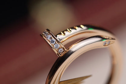 [Glitter Jewelry]JUSTE RING 2.65MM PINK GOLD DIAMOND