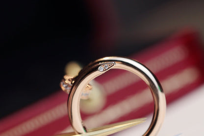 [Glitter Jewelry]JUSTE RING 2.65MM PINK GOLD DIAMOND