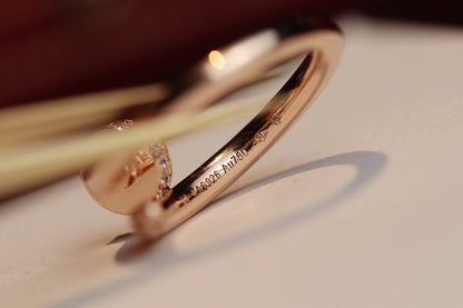 [Glitter Jewelry]JUSTE RING 2.65MM PINK GOLD DIAMOND