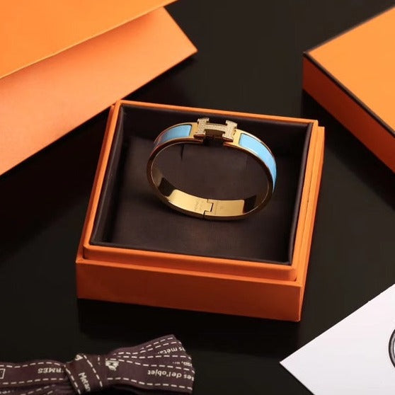 [Glitter Jewelry]H CLOUD BLUE BRACELET GOLD DIAMOND