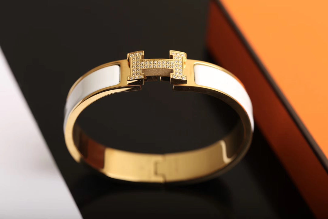 [Glitter Jewelry]H BRACELET GOLD DIAMOND
