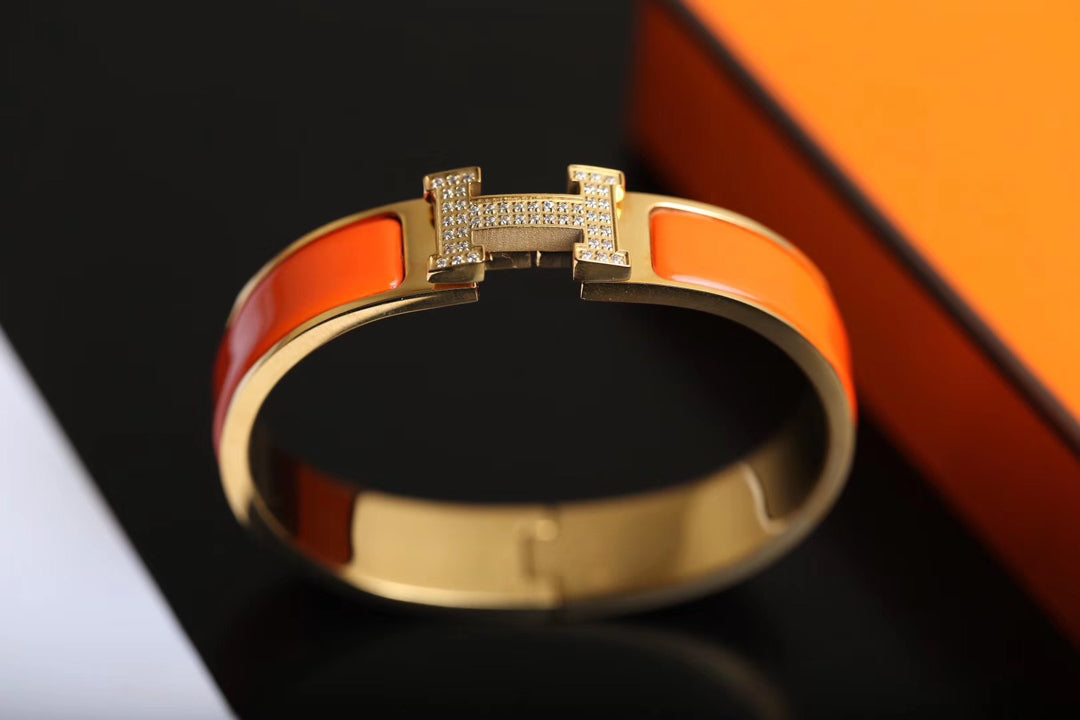 [Glitter Jewelry]H BRACELET GOLD DIAMOND