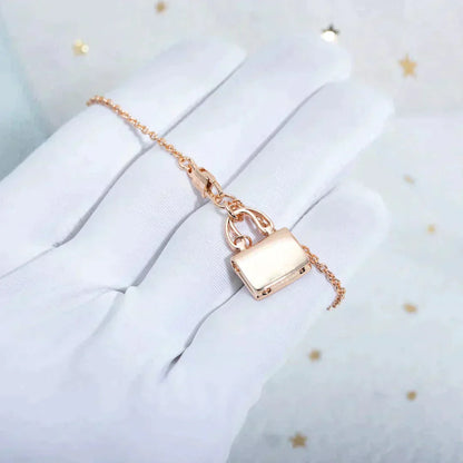 [Glitter Jewelry]AMULETTE PEDANT ROSE GOLD NECKLACE