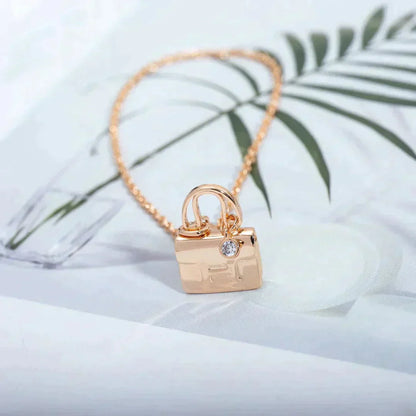 [Glitter Jewelry]AMULETTE PEDANT ROSE GOLD NECKLACE
