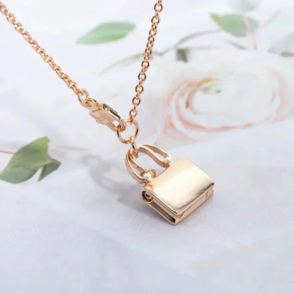 [Glitter Jewelry]AMULETTE PEDANT ROSE GOLD NECKLACE