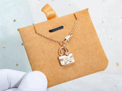 [Glitter Jewelry]AMULETTE PEDANT ROSE GOLD NECKLACE