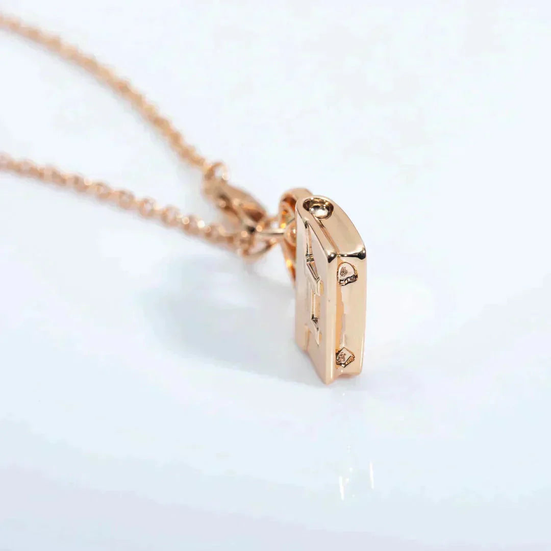 [Glitter Jewelry]AMULETTE PEDANT ROSE GOLD NECKLACE
