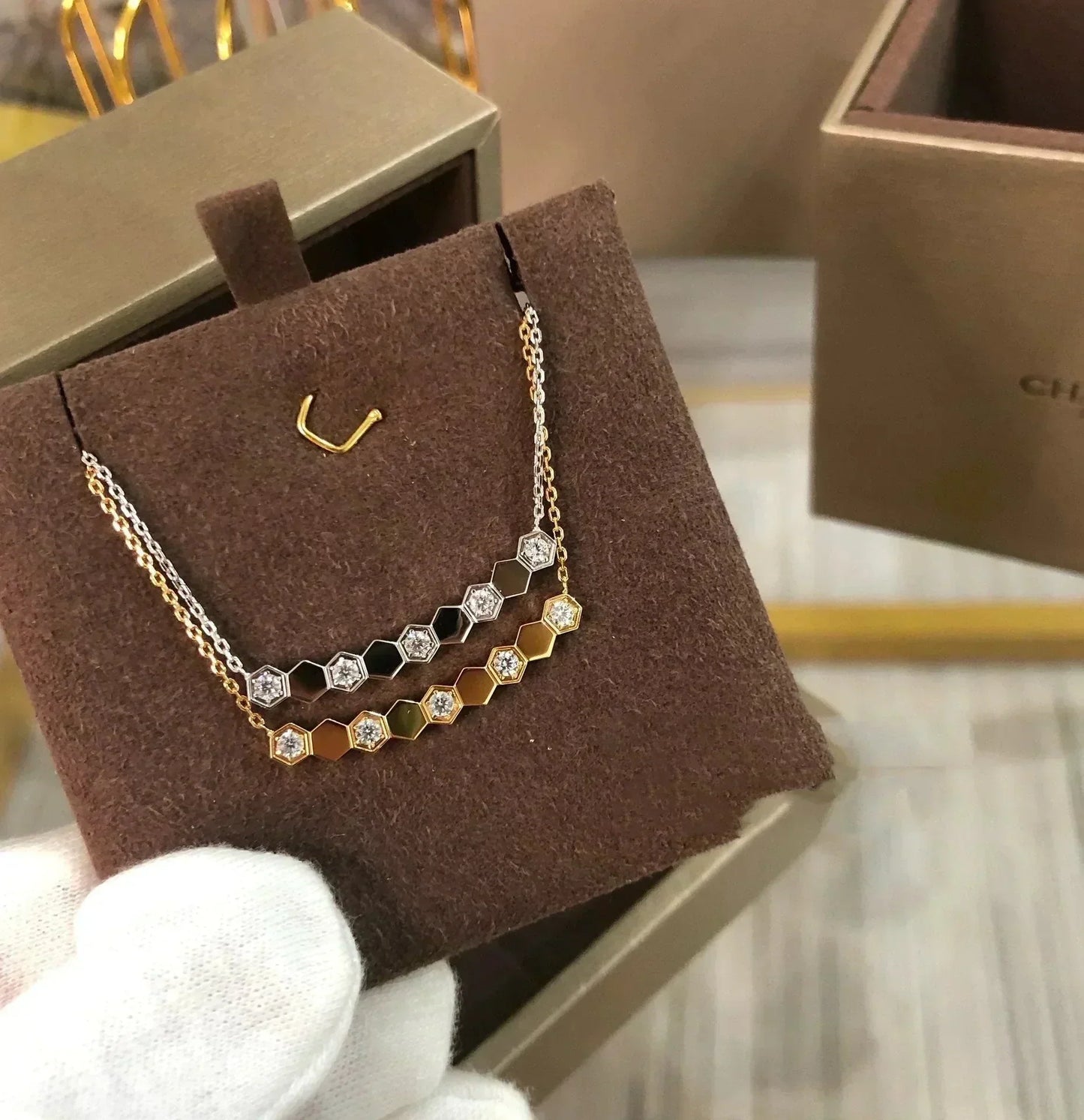[Glitter Jewelry]BEE LOVE NECKLACE DIAMOND