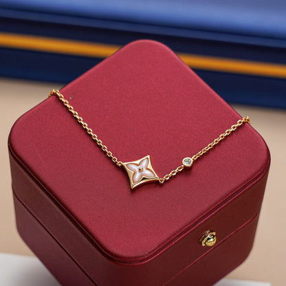 [Glitter Jewelry]STAR 1 DIAMOND PINK GOLD BRACELET