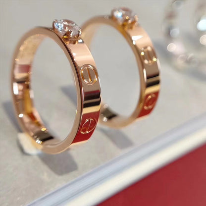 [Glitter Jewelry]LOVE RING 3.6MM 1 BIG DIAMOND