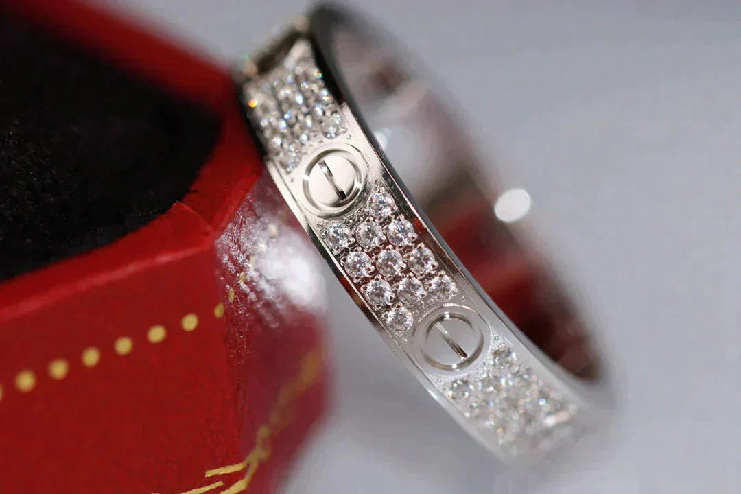 [Glitter Jewelry]LOVE RING 3.6MM DIAMOND PAVED