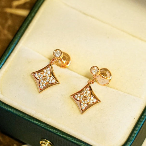 [Glitter Jewelry]STAR DIAMONDS EARRINGS GOLD