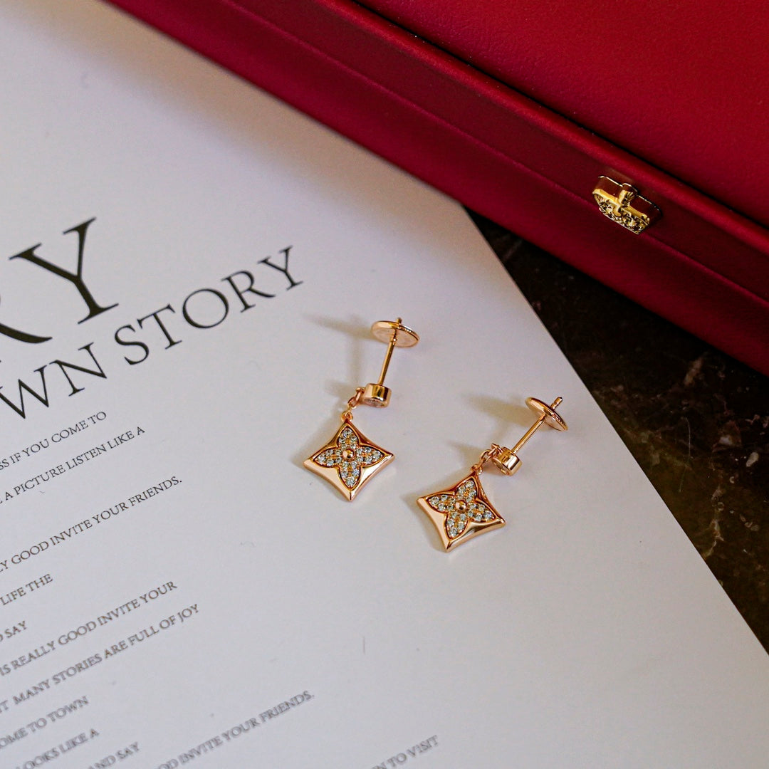 [Glitter Jewelry]STAR DIAMONDS EARRINGS GOLD