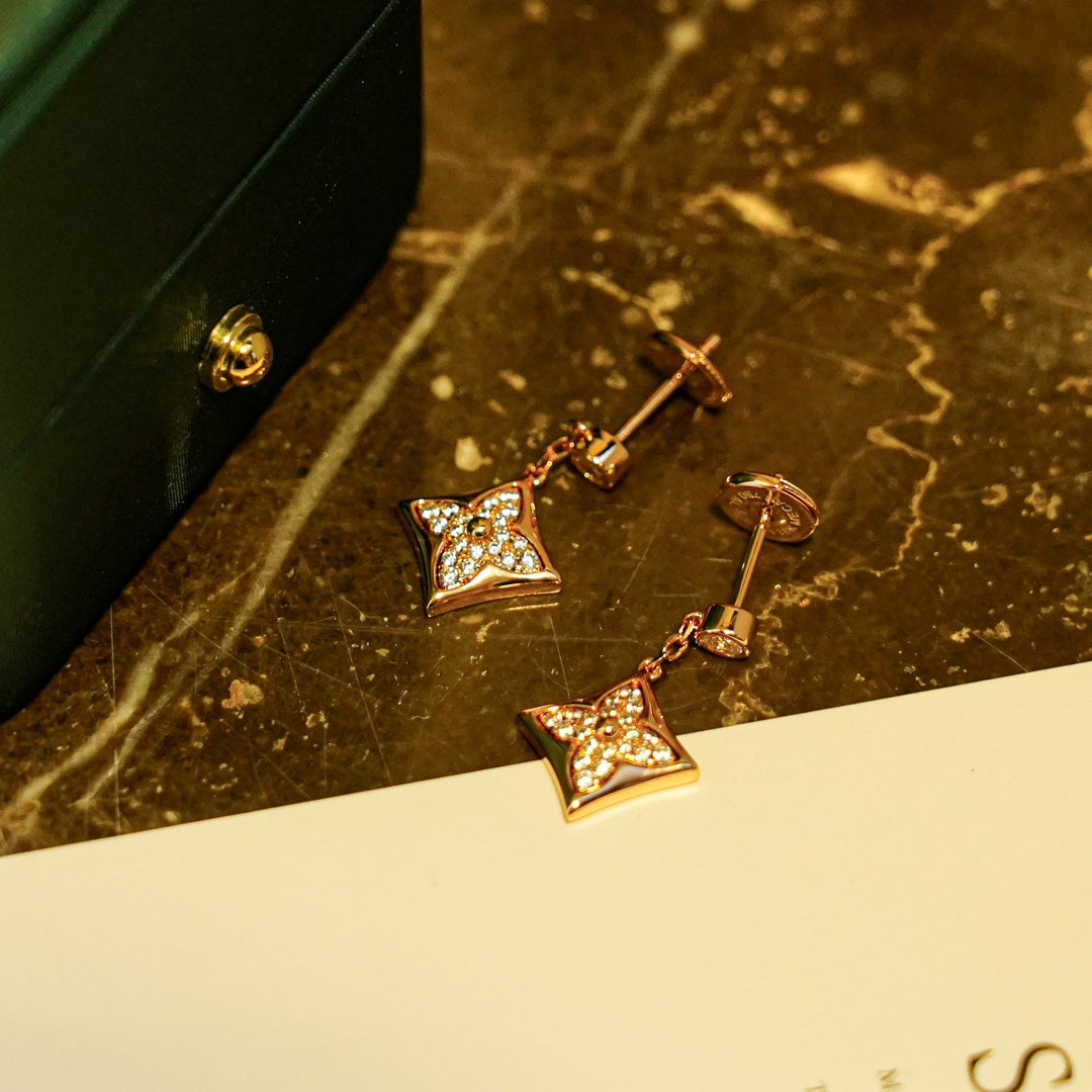 [Glitter Jewelry]STAR DIAMONDS EARRINGS GOLD