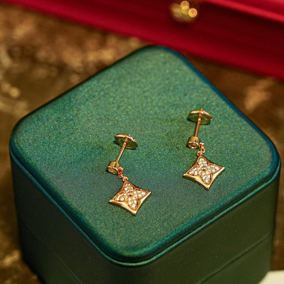 [Glitter Jewelry]STAR DIAMONDS EARRINGS GOLD