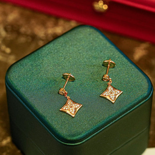 [Glitter Jewelry]STAR DIAMONDS EARRINGS GOLD