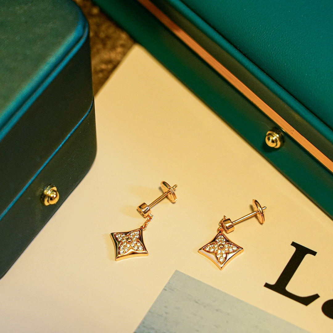 [Glitter Jewelry]STAR DIAMONDS EARRINGS GOLD
