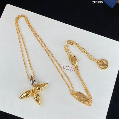 [Glitter Jewelry]LOUISETTE PEDANT GOLD NECKLACE